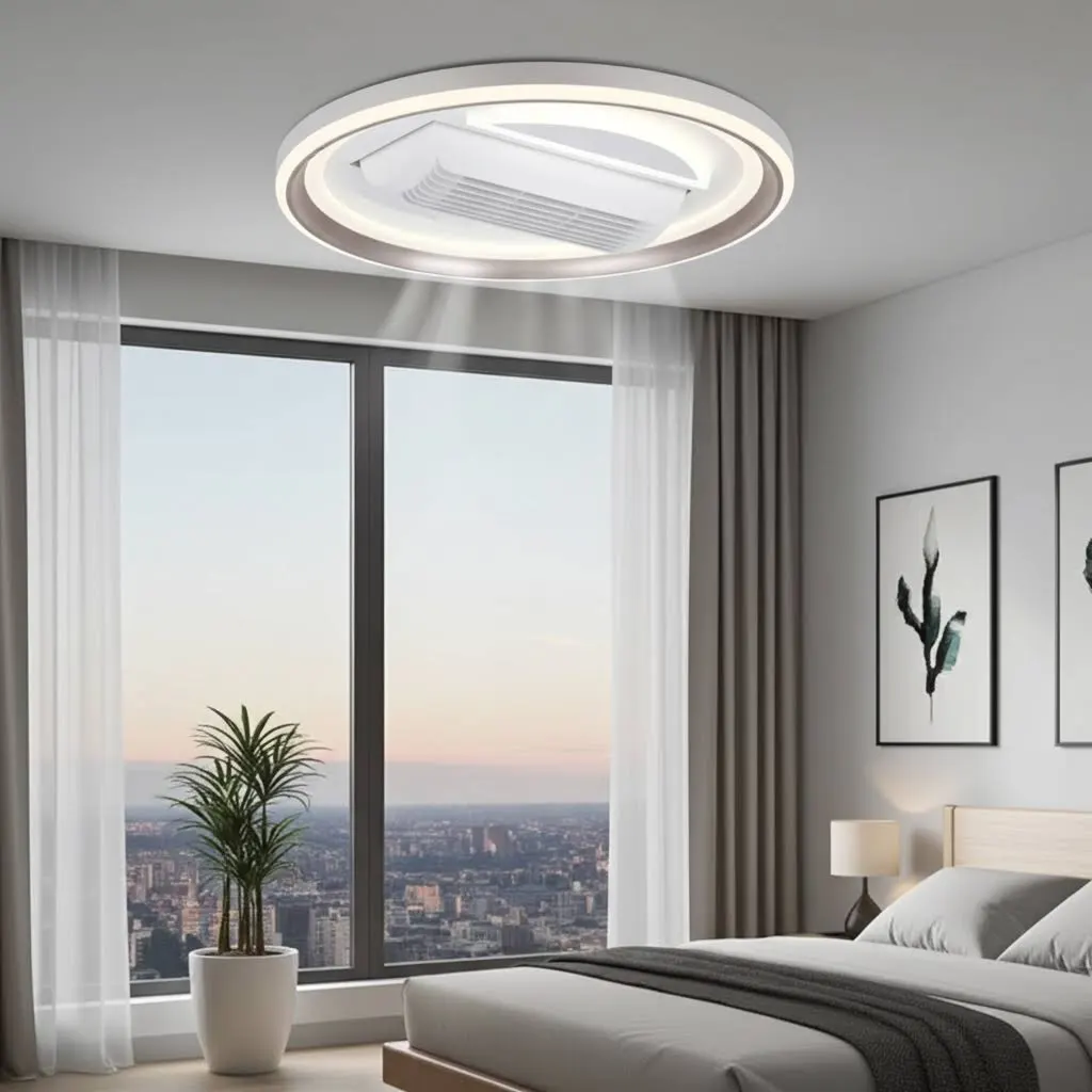 Bladeless Ceiling Fan Light 38W, Round